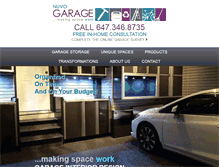 Tablet Screenshot of nuvogarage.com